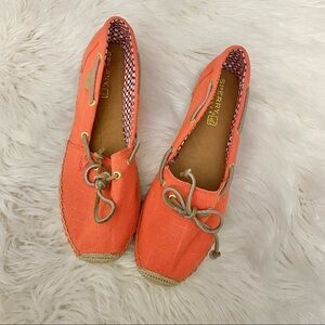 Sperry | Katama neon coral boat shoe